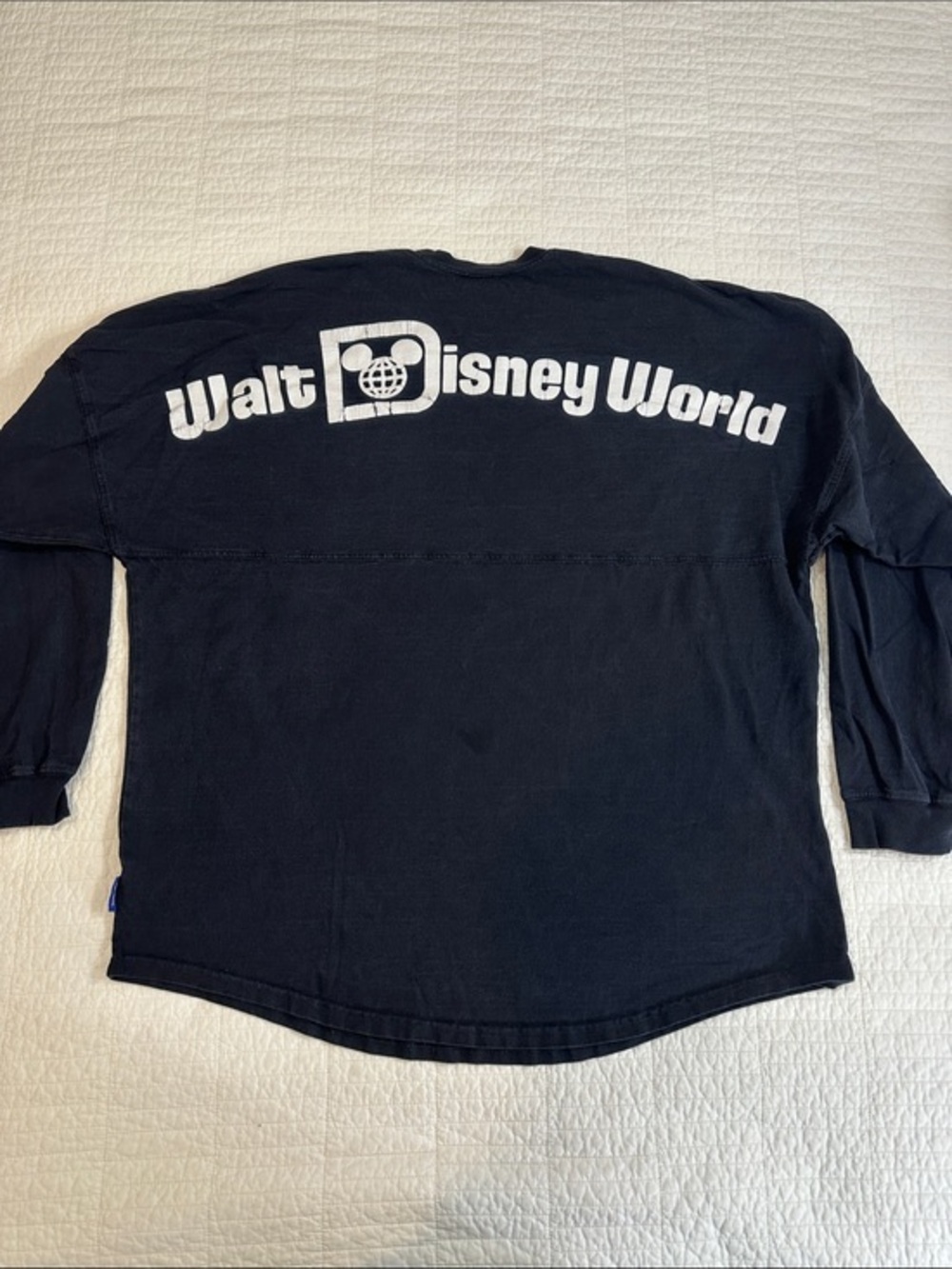 Walt Disney World Large Spirit Jersey Well Loved Black White